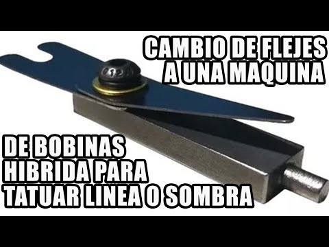 Cambio De Flejes a Una Maquina De Bobinas Hibrida Para Tatuar Linea o Sombra