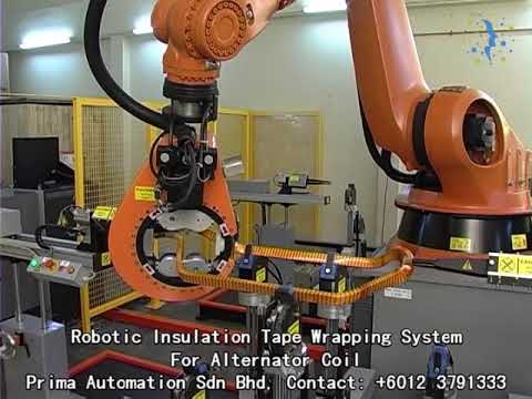 Robotic Insulation Tape Wrapping System for Alternator Coil