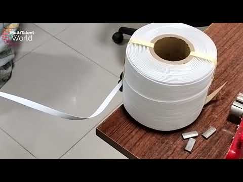 How To Use a Nylon Patti Box Strapping Machine | Box Strapping Equipment