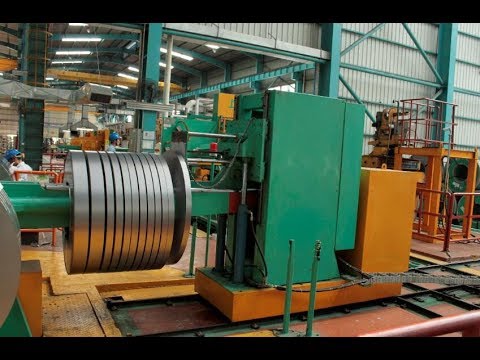 Automatic slitting coil packing line Línea de embalaje de la bobina de corte automático