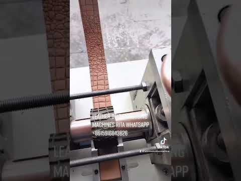 Leather belt strap embossing machines