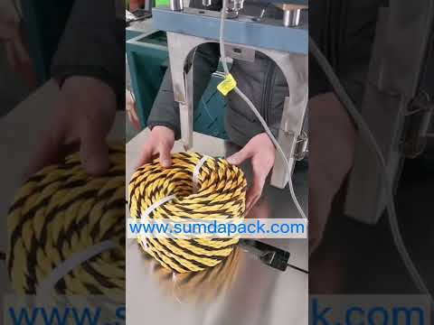 Automatic coil strapping machine for rope strapping