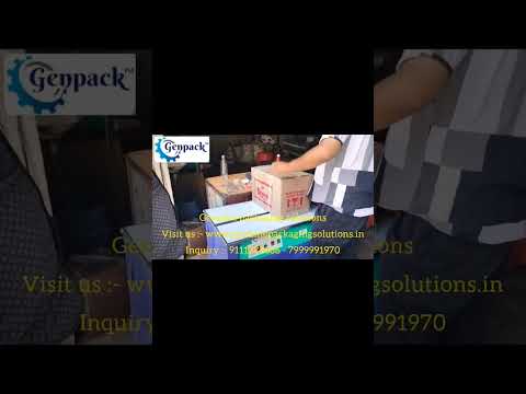 Box strapping machine low cost box stepping machine