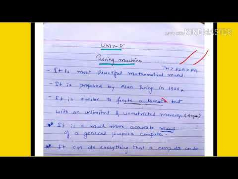 Turing Machine - lecture105/toc