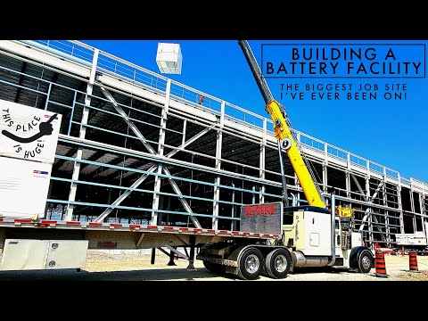 BUILDING THE FUTURE ! This Is A MASSIVE Battery Facility... And It Is STRICT On This Jobsite !
