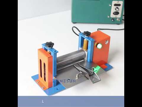 Manual Leather Belt Rolling Machine Strap Leather Laminating Folding Machine Edge Sealing Machine