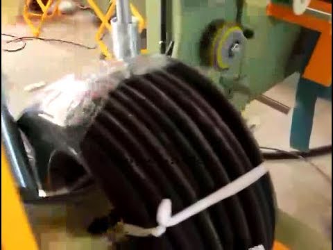 pvc flexiable hdpe pipe wrapping packing machine