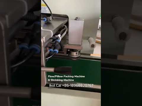Automatic Horizontal Pillow Bag Flow Packing and Shrink Wrapping Machine Linkage for Roll Film Pack🤩