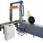 Strapping machine, pallet packing machine