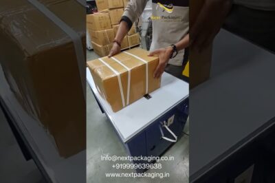 Machine for Strapping Boxes and Patti Cutting