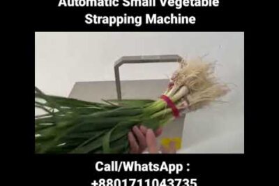 Small vegetable strapping machine available for purchase – contact via Call/WhatsApp.