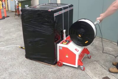 Semi-automatic Vertical Strapping Machine for Pallets