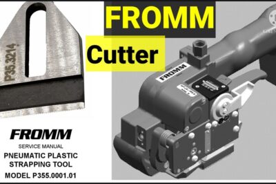 Repairing Cutter on Pneumatic Strapping Machine.