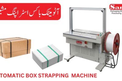 Automatic Strapping Machine for Boxes.
