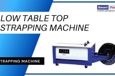 Automatic Machine for Strapping Low Tables into Boxes