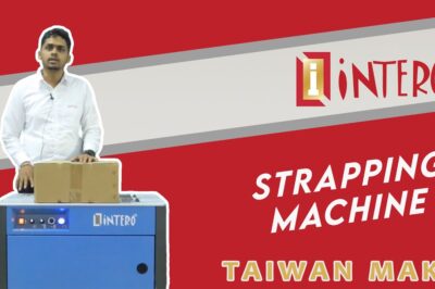 Taiwanese-made strapping machine with semi-automatic function available in Coimbatore.