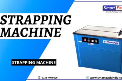 Packaging Machine for Securing Cartons with Straps