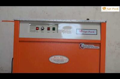 Semi-Automatic Strapping Machine for Heavy-Duty Packaging.