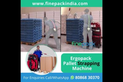 Pallet Strapping Machine for Ergonomic Operation