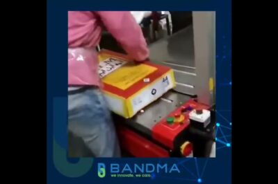 Automatic Strapping Machine for Meat Packaging by BANDMA India