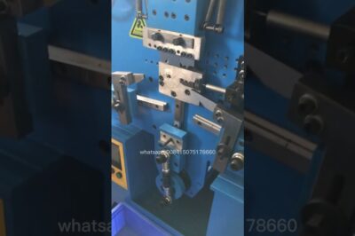 Machine for bending metal wire into R-shaped clips, suitable for stainless steel and iron wire.