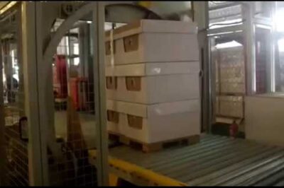 12-word rewrite: Pallet and Bundle Strapping Machine with Orbital Stretch Wrapping