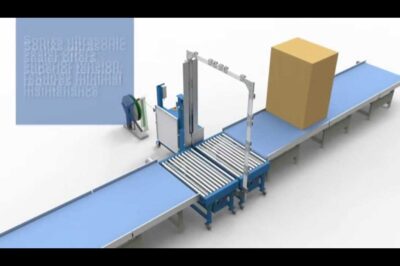 “Compact Side Seal Strapping Machine for Packaging”