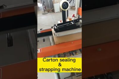 Box sealer and strapper for carton packaging and sealing.