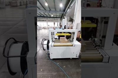 Carton Case Box Strapping Machine with Automatic Pressurized Plastic & PP Strap Banding