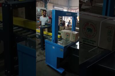 Carton sealing and strapping combo machine system for efficient packaging. Model: Xt553RLL+TP6000. #shorts
