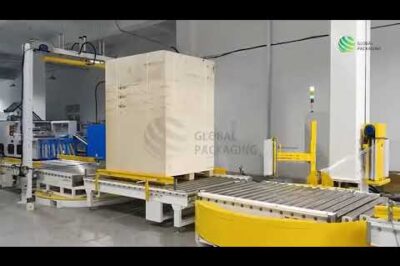 Automated Pallet Wrapping and Strapping Machine for Online Use – Worldwide Packaging
