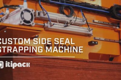 Strapping Machine with Custom Side Seal, Compact Design