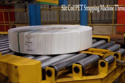 Compact PET Strapping Machine with Eyelet for Slit Coils.