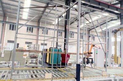 Pallet Strapping and Stretch Wrapping Machine with Rotary Arm