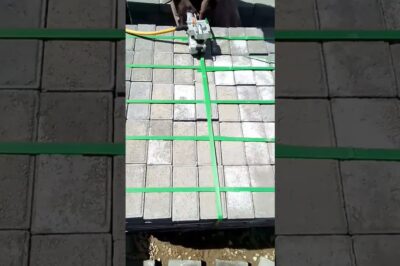 Brick strapping equipment automates packaging process for bricks.