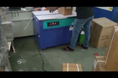 “Efficient Packaging Machine for Securing Boxes”