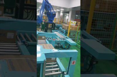 Compact Strapping and Palletizing Machine for Cartons
