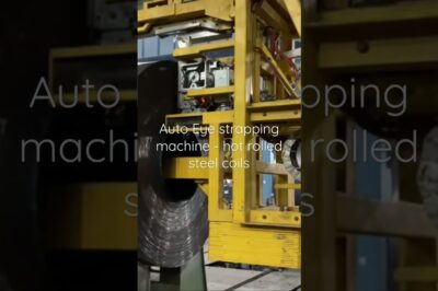 Eye Strapping Machine for Steel Coils on Pallets