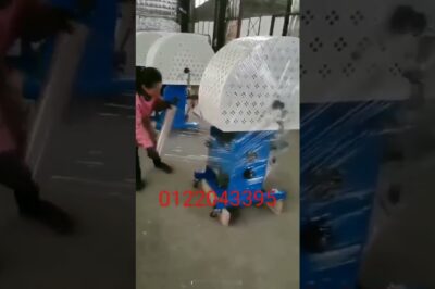 Machine for bundling items together using straps.