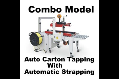Auto Carton Tapping and Strapping Combo for Efficient Packaging