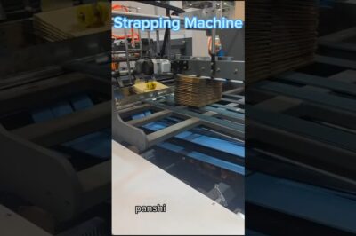Box Strapping Machine for Corrugated Boxes and Paper Craft.