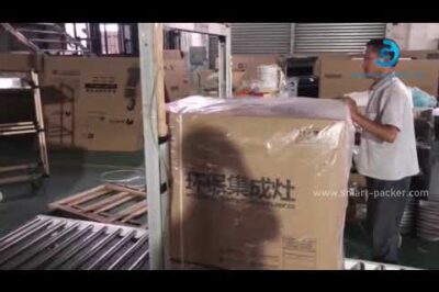 Customized large size strapping equipment for sealing PP straps, featuring semi-automatic functionality.