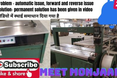Problem with cutting, forward movement, and automatic function of a strapping machine.