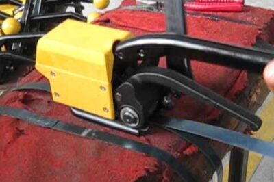 “Compact Steel Strapping Tools: Reliable Manual Sealless Option”
