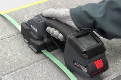 Battery Powered Strapping Tool: Adjust Strap Tension