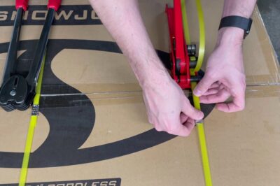 How to Utilize a Banding Kit Tensioner Tool and Sealer for Pallet Packaging
