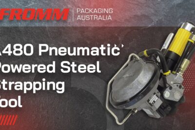 Using a Pneumatic Steel Strapping Tool for Fast and Easy A480 Strap Application