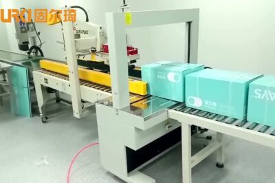 Compact Folding and Strapping Machine for Efficiency