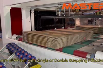 Watch an Incredible Machine Efficiently Strap Boxes in Seconds!