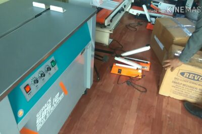 Indian-made machine for strapping boxes, under 28 words, excluding symbols, brands, and company names.